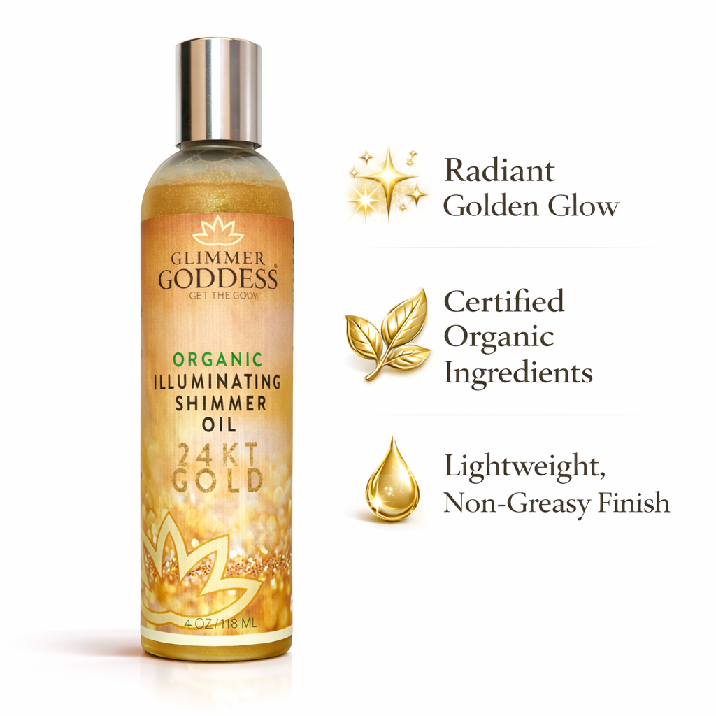 Organic Shimmer Oil – Body Oil for Radiant Glow & Deep Hydration