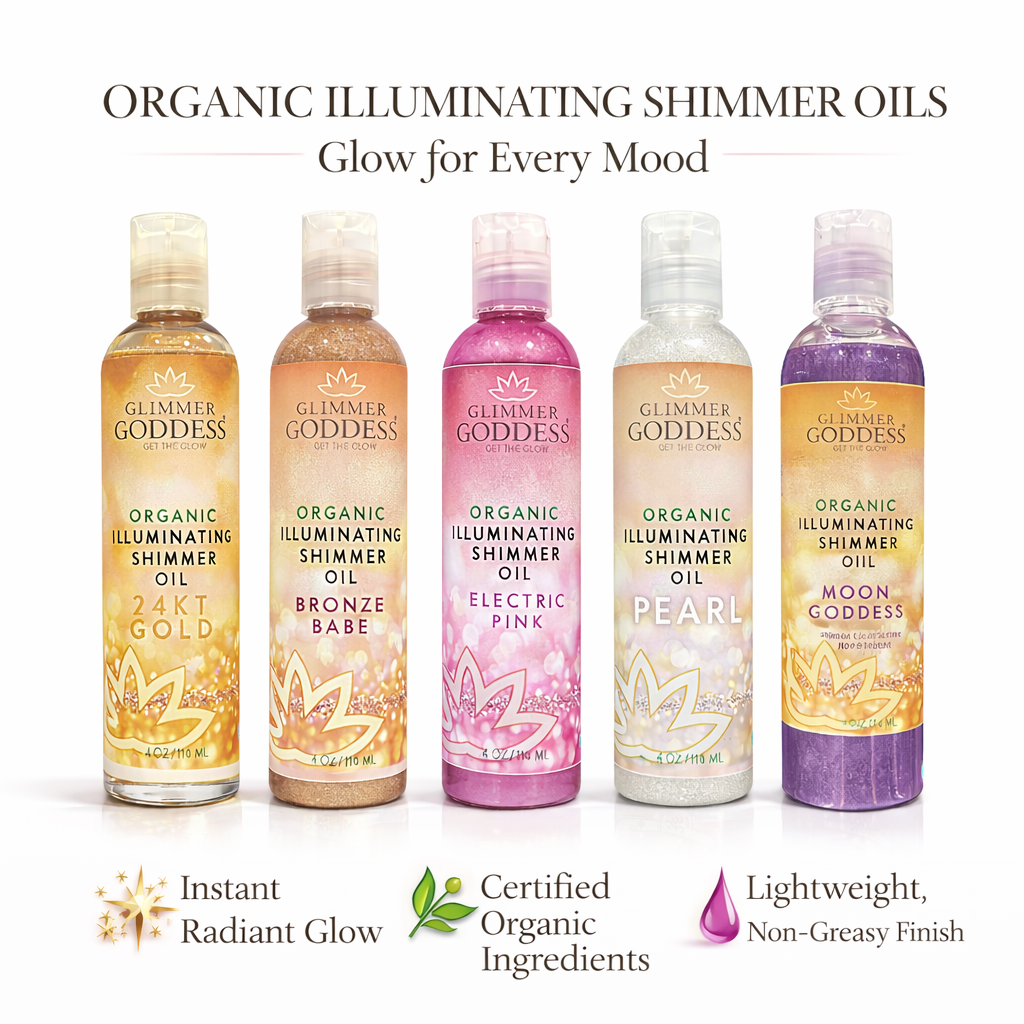 Organic Shimmer Oil – Body Oil for Radiant Glow & Deep Hydration