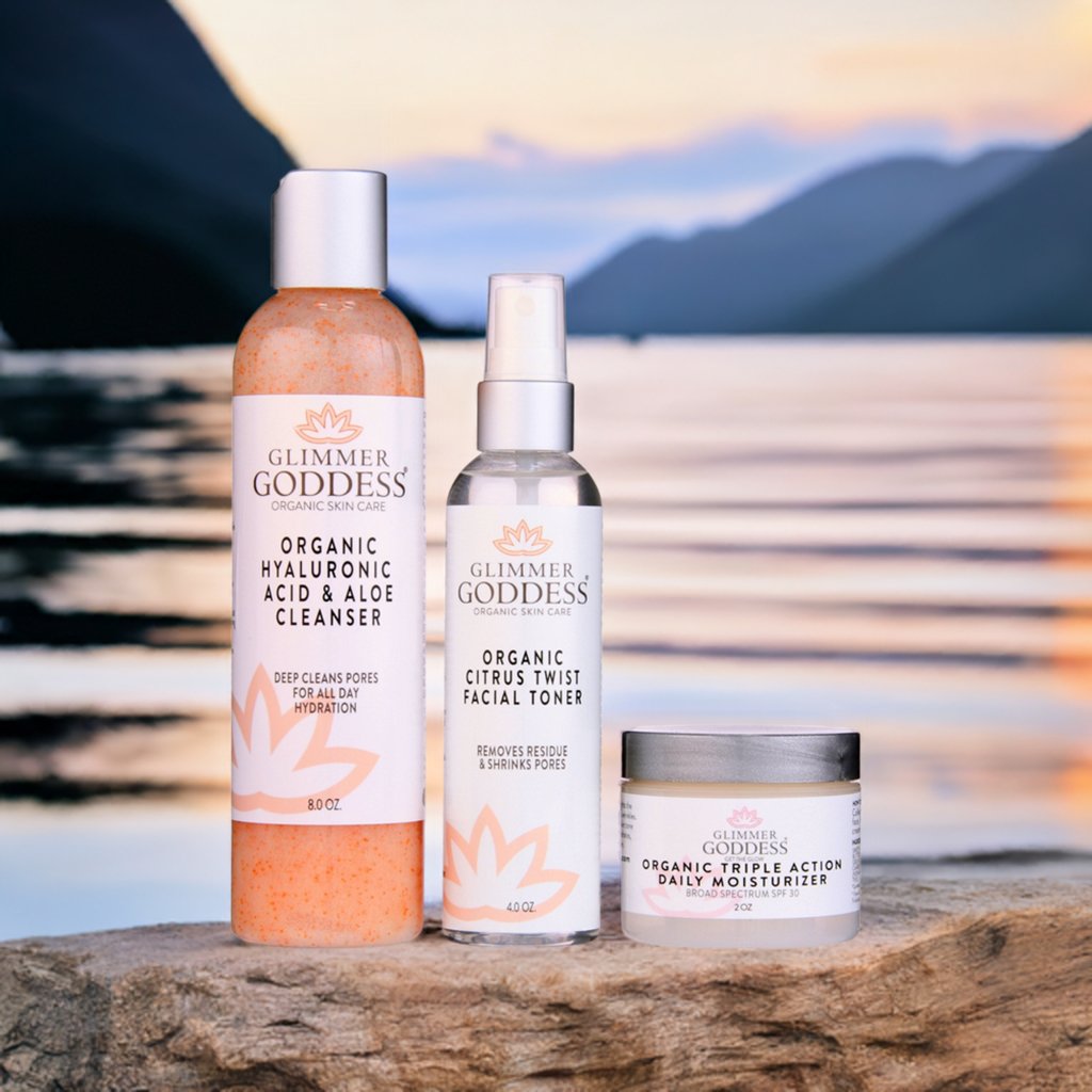 Glimmer Goddess  - Organic 3-Step Anti-Aging Skin Care Routine