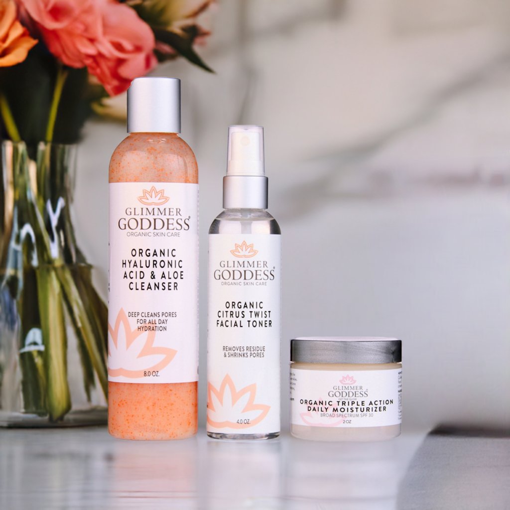 Glimmer Goddess  - Organic 3-Step Anti-Aging Skin Care Routine