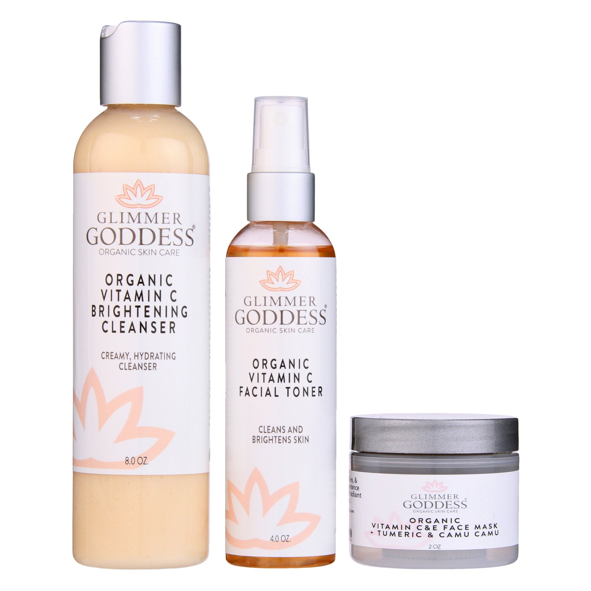 Glimmer Goddess - Vitamin C Brighter Skin 3-Step Cleansing Kit